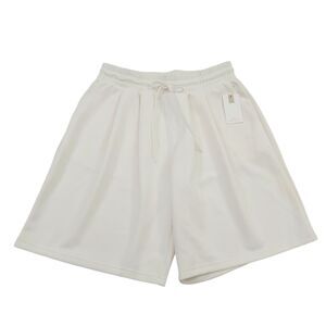 Good American Air Soft Shorts Good American Medium Cloud White Relaxed Fit